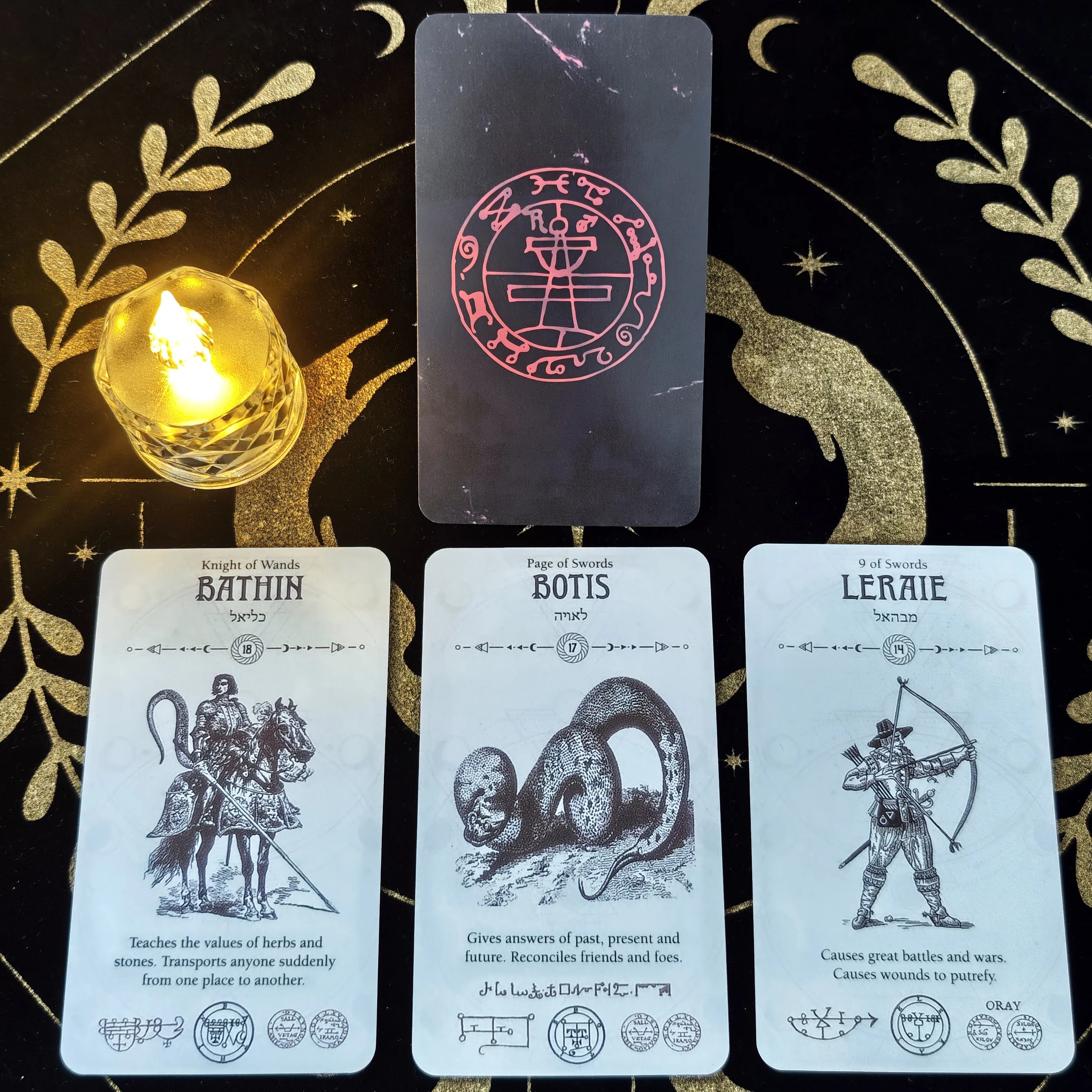 Occult Tarot Cards Set a 78 Deck 